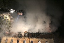 Pożar zamku w Ciepielowicach