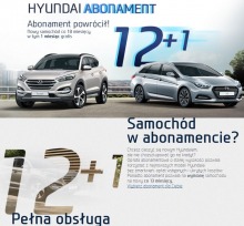 Samochody Hyundai dostępne w abonamencie już od 799 zł + miesiąc za darmo