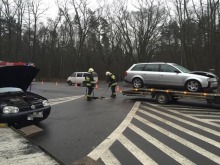 Trzy osoby ranne w wypadku na drodze krajowej nr 94