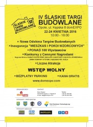 IV Śląskie Targi Budowlane. Projektuj, buduj i urządzaj wnętrza. 