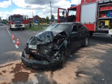 Mustang i skoda zderzyły się na ul. Sosnkowskiego