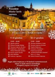 Jarmark Bożonarodzeniowy w Opolu rozpoczyna się w tą sobotę 9 grudnia