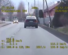 Za szybko w terenie zabudowanym