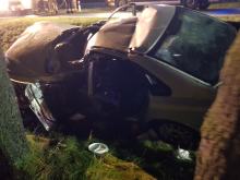 Wypadek na drodze krajowej nr 11 w powiecie kluczborskim