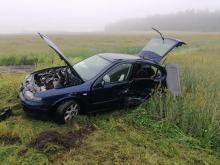 Niebezpieczny poranek na drogach. Zderzenie pojazdów w powiecie strzeleckim