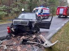 Wypadek na DW 463 Krasiejów - Kolonowskie