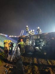 Wypadek na A4. Zderzyły się dwa samochody ciężarowe 