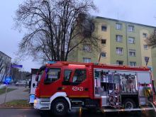 Groźny pożar w Kędzierzynie Koźlu, spłonęło mieszkanie 