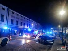 Pożar mieszkania w Dobrodzieniu. 