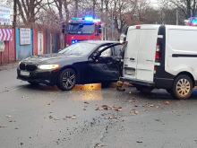Zderzenie pojazdów na skrzyżowaniu 1-Maja i Rejtana