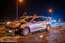 Zderzenie pojazdów w powiecie kluczborskim 