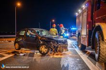 Zderzenie pojazdów w powiecie kluczborskim 