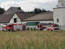 Pożar stolarni w miejscowości Schodnia