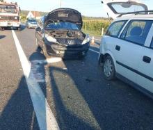 Cztery samochody zderzyły się w Dąbrowie