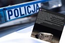 Potrącenie policjanta, dachowanie i strzały. Pościg za kierowcą pędzącego busa