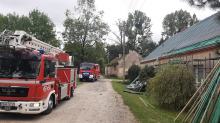 Pożar w domu jednorodzinnym w Głuszynie