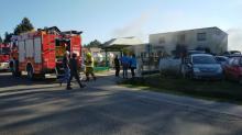 Strażacy interweniowali w Bogacicy. Palił się garaż i auto