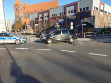 Potrącenie rowerzysty w Brzegu. Poszkodowany trafił do szpitala