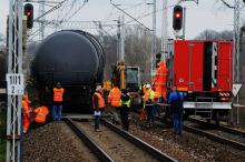 Wagon pociągu towarowego wykoleił się pomiędzy stacjami Opole Główne i Opole Zachodnie