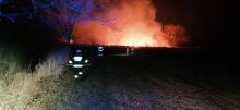 Dwa zastępy straży walczyły z pożarem traw w Lipkach