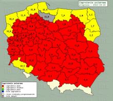 Lasy w całej Polsce z największym stopniem zagrożenia pożarowego!