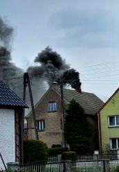 Pożar przewodu kominowego w Łambinowicach
