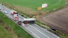 Obwodnica Opola po wypadku będzie długo nieprzejezdna. Policja wyznaczyła objazdy