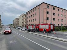 Kolizja pojazdów na ulicy Niemodlińskiej w Opolu. Są utrudnienia