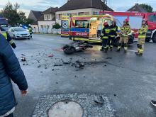 Wypadek z udziałem motocyklisty w Opolu-Winowie
