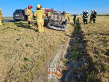 Dachowane pojazdu na brzeskim odcinku A4