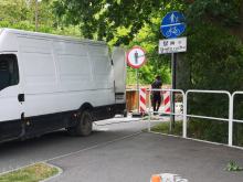 Trwa remont drewnianego mostku WOŚP