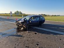 Wypadek na obwodnicy Brzegu