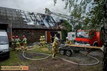Pożar w zakładzie stolarskim w Bogdańczowicach