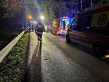 Tragiczny wypadek na DW 414 Opole - Prudnik. Jedna osoba nie żyje.