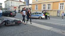 Kursantka na motocyklu potrąciła pieszego. Została ukarana wysokim mandatem