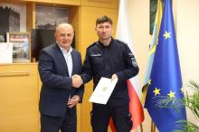 Marszałek pomógł w zakupie psa służbowego