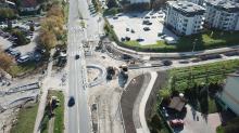 1-2 grudnia zmiana organizacji ruchu na Alei Witosa w związku z budową ronda