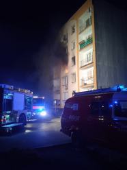 Pożar mieszkania w Zdzieszowicach