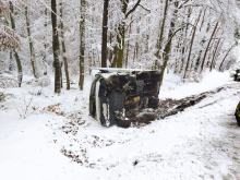 Dwa busy zderzyły się na obwodnicy Osowca