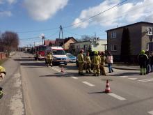 Zderzenie pojazdów w Leśnicy