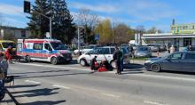 Kolizja w Nysie. Uczestniczka zdarzenia zemdlała po wyjściu z auta