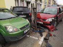 Zderzenie czterech pojazdów na ulicy Armii Krajowej w Opolu