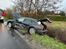 Zderzenie pojazdów w Komprachcicach