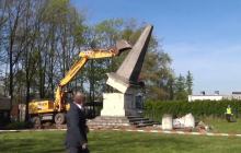Pomnik wdzięczności Armii Czerwonej" w Głubczycach wyburzony