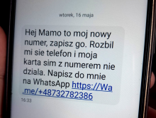 "Mamo zgubiłem telefon, to mój nowy numer, napisz" - Nie klikaj w link!