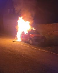 Pożar samochodu osobowego w Kędzierzynie-Koźlu