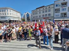 W proteście przeciwko polityce rządu wzięło udział kilkaset osób