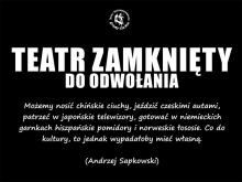 Teatr Kochanowskiego zamknięty