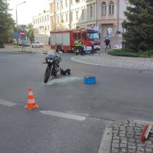 Motocyklista potrącił rowerzystę i uciekł z miejsca wypadku