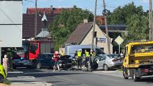 Wypadek w Strzelcach Opolskich spowodował duże utrudnienia dla kierowców